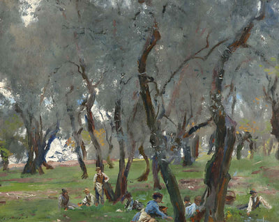 The Olive Grove fine art print by John Singer Sargent