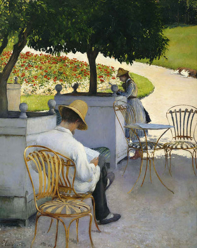 The Orange Trees fine art print by Gustave Caillebotte
