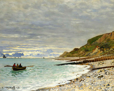 The Pointe of Heve art print by Claude Monet (1864)