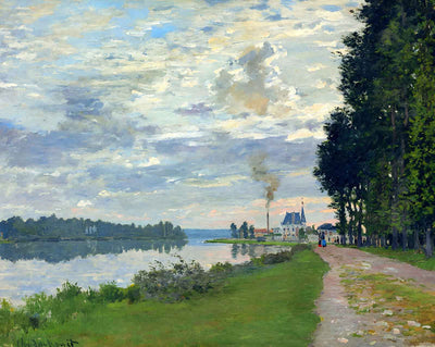 The Promenade at Argenteuil 2 fine art print by Claude Monet (1872)