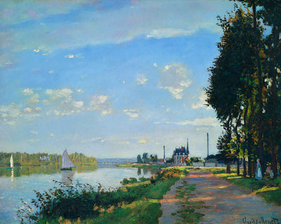 The Promenade at Argenteuil art print by Claude Monet (1872)