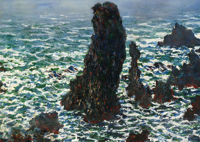 The Pyramids of Port Coton, Belle-Ile-en-Mer 1886 by Monet Art Print (6 Sizes)