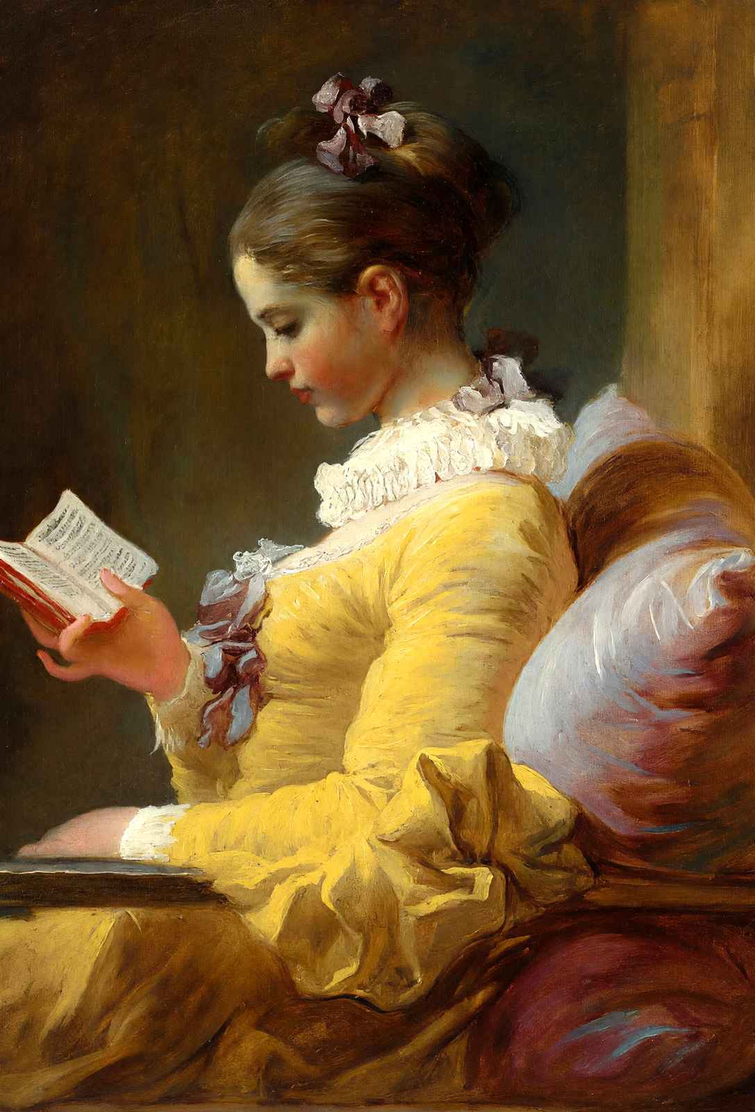 The Reader Painting by Jean-Honoré Fragonard Fine Art Print (6 Sizes)