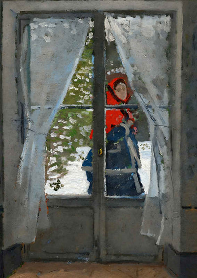 The Red Kerchief Painting by Claude Monet Premium Art Print (6 Sizes)