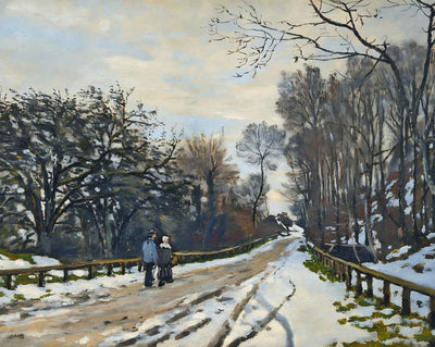 The Road to the Farm of Saint-Simeon painting by Claude Monet (1867)