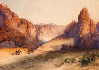 The Rock of Acoma, New Mexico Painting by Thomas Moran Art Print (6 Sizes)