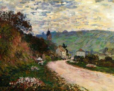 The Route a Vetheuil fine art print by Claude Monet (1878)