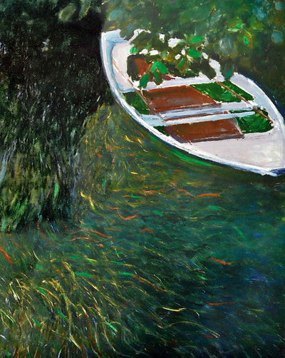 The Row Boat art print by Claude Monet (1887)