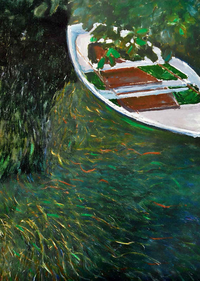 The Row Boat Art Print 1887 Painting by Claude Monet (6 Sizes)
