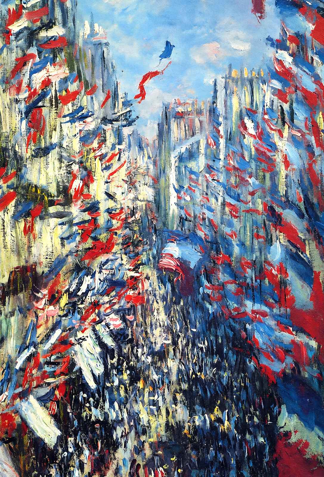 The Rue Montorgueil, Paris Art Print 1878 Painting by Claude Monet (6 Sizes)