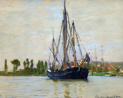 The Sailing Boat art print by Claude Monet (1871)
