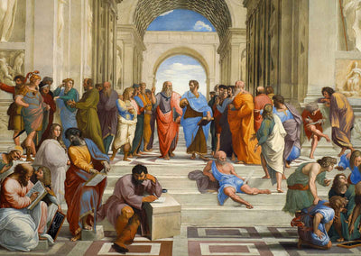The School of Athens Painting by Raphael Rooms Art Print (6 Sizes) - Retouched