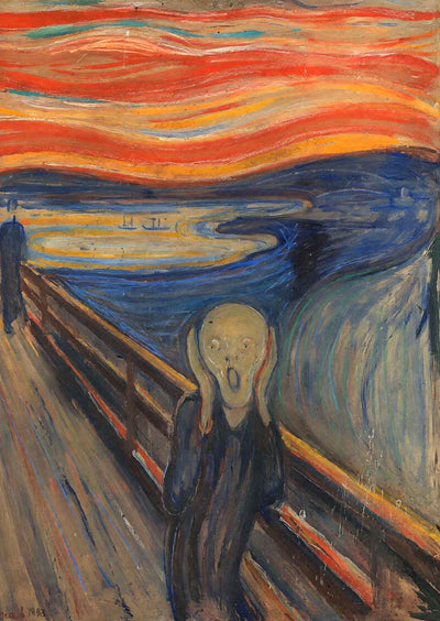 The Scream Painting by Munch (Pastel on Cardboard, 1895) Art Print (6 Sizes)