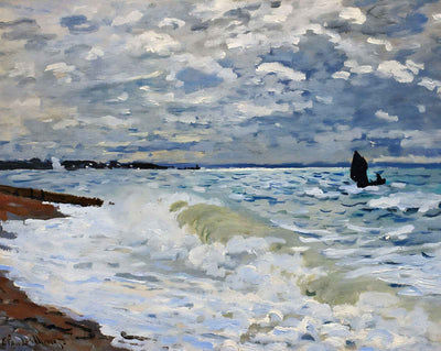 The Sea at Saint-Adresse fine art print by Claude Monet (1868)