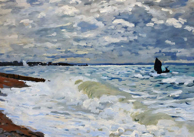 The Sea at Saint-Adresse 1868 Painting by Claude Monet Fine Art Print (6 Sizes)
