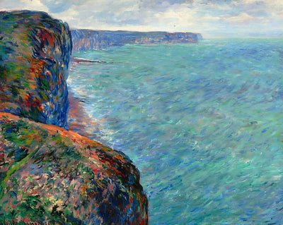 The Sea Seen from the Cliffs of Fecamp fine art print by Claude Monet (1881)
