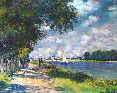 The Seine at Argenteuil painting by Claude Monet (1875)