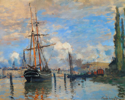 The Seine at Rouen art print by Claude Monet (1872)