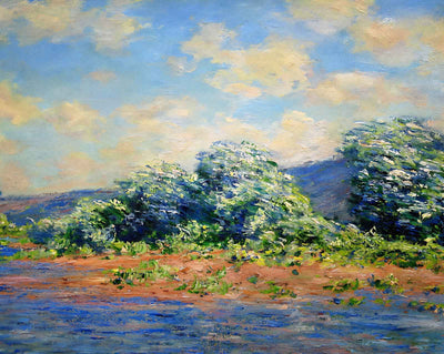 The Seine at Port-Villez painting print by Claude Monet (1883)