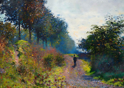 The Sheltered Path Art Print 1873 Painting by Claude Monet (6 Sizes)