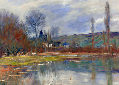 The Spring at Vetheuil Art Print 1881 Painting by Claude Monet (6 Sizes)