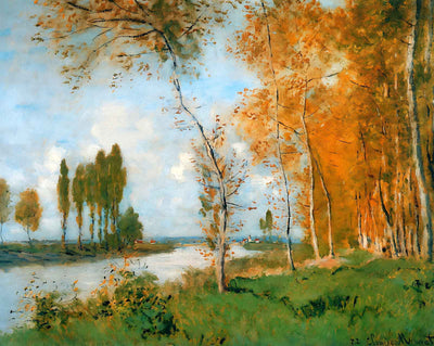 The Spring in Argentuil art print by Claude Monet (1872)