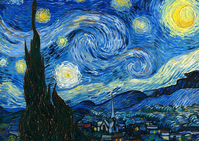 The Starry Night Premium Art Print Painting by Vincent van Gogh (6 Sizes)