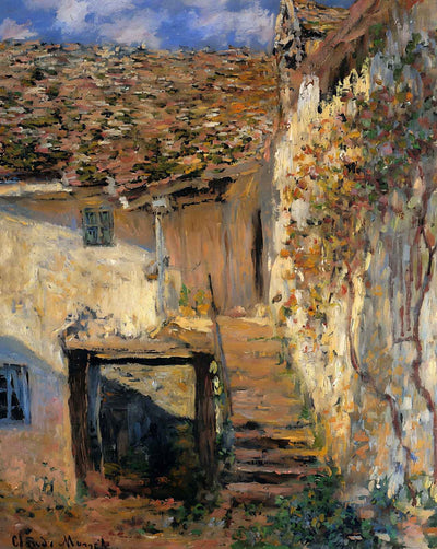 The Steps art print by Claude Monet (1878)