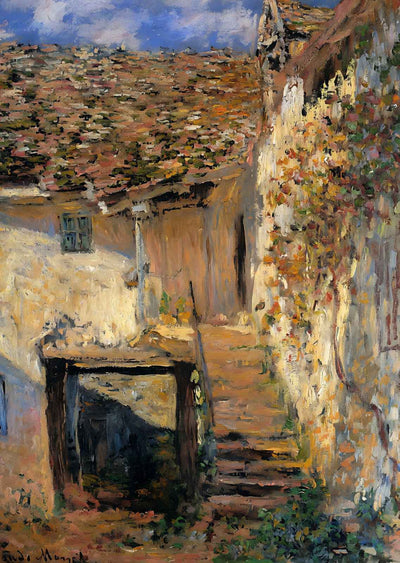 The Steps Art Print 1878 Painting by Claude Monet (6 Sizes) - Reproduction