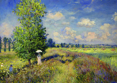 The Summer, Poppy Field 1875 Painting by Claude Monet Fine Art Print (6 Sizes)