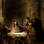 The Supper at Emmaus art print by Rembrandt Jesus