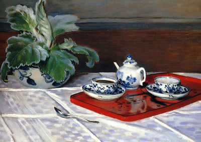The Tea Set 1872 Painting by Claude Monet Fine Art Print (6 Sizes)