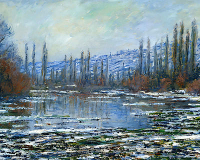 The Thaw at Vetheuil art print by Claude Monet (1881)