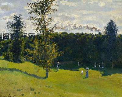 The Train in the Country art print by Claude Monet (1870)