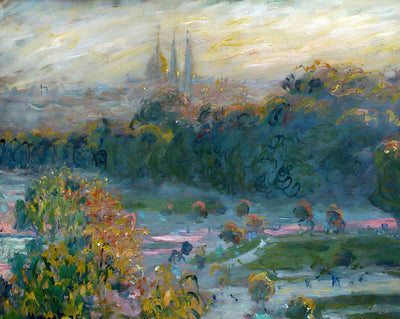 The Tuileries (Study) art print by Claude Monet (1876)