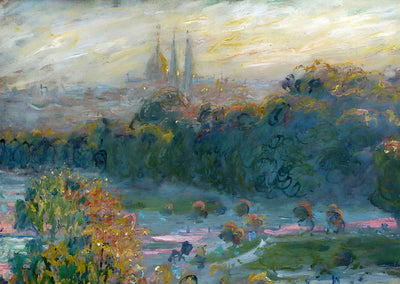 The Tuileries (Study) Fine Art Print 1876 Painting by Claude Monet (6 Sizes)