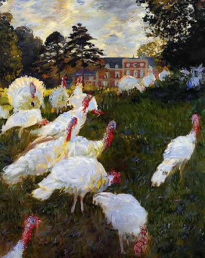 The Turkeys art print by Claude Monet (1876)