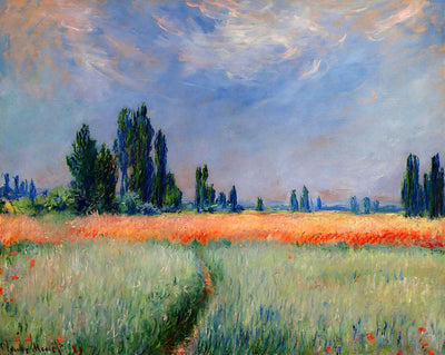 The Wheat Field painting by Claude Monet (1881)
