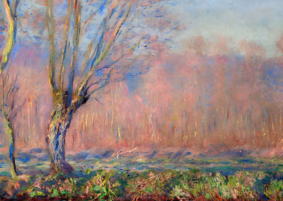 The Willows (1885) Art Print Painting by Claude Monet (6 Sizes) - Retouched