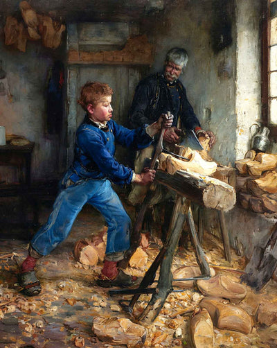 The Young Sabot Maker painting by Henry Ossawa Tanner