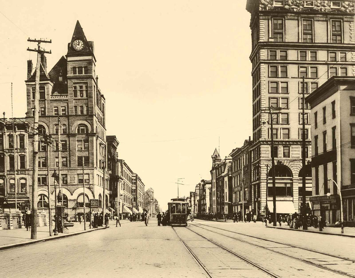 Third Street Dayton Ohio in 1907 Photo Print (7 Sizes) - Shipped Flat