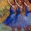 Three Dancers in Purple Skirts Fine Art Print 1898 by Edgar Degas (6 Sizes)