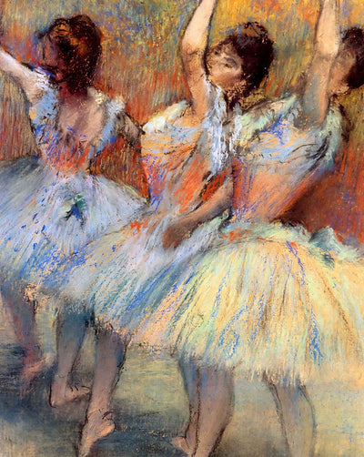 Three Dancers art print by Edgar Degas (1893)