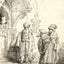 Three Oriental Figures 1641 Drawing by Rembrandt Art Print (6 Sizes)