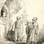 Three Oriental Figures 1641 Drawing by Rembrandt Art Print (6 Sizes)