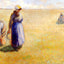 Three Women Cutting Grass 1886 by Camille Pissarro Fine Art Print (6 Sizes)