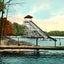 The Toboggan Silver Lake Akron in 1907 Vintage Print (7 Sizes) - Premium Print