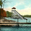 The Toboggan Silver Lake Akron in 1907 Vintage Print (7 Sizes) - Premium Print