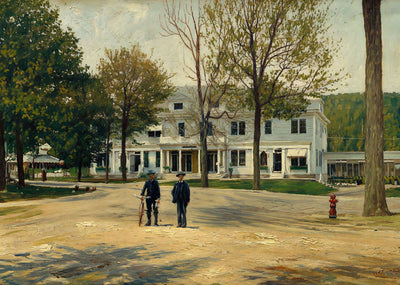 Quartermaster's Building Togus Maine in 1905 Art Print (7 Sizes) - Enhanced