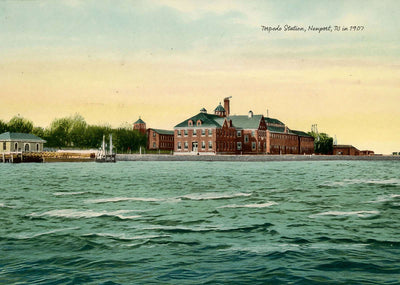 Torpedo Station Newport RI in 1907 Vintage Print (6 Sizes) - Premium Print